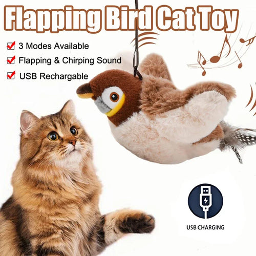 Dancing Sparrow – Interactive Toy for Happy Cats 🐱🐦