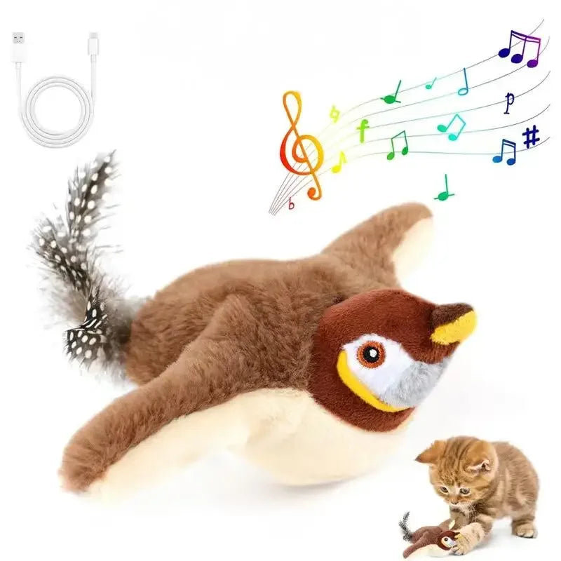 Dancing Sparrow – Interactive Toy for Happy Cats 🐱🐦